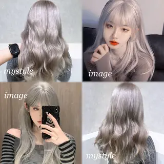 ロング カラー 韓国ヘア🇰🇷透明 感カラー/yui💞のヘアスタイル