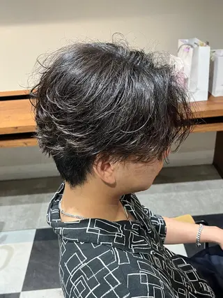 ミディアム パーマ メンズ 🎧メンズパーマ特化 /RUI🎧のヘアスタイル