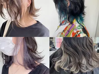 カラー 髪質改善カラー× 美髪ストレート前出のヘアスタイル