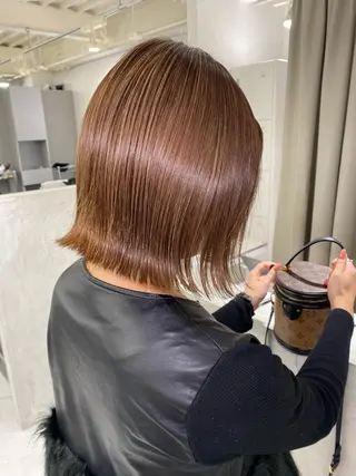 カラー kumon ayu ブリーチ/ハイトーンのヘアスタイル