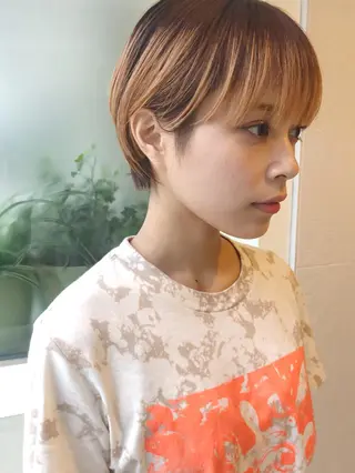 ショート お洒落ベージュ🤎 代官山shibukiのヘアスタイル