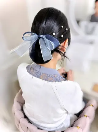 セミロング achieve m＋茶屋町店所属・ヘアメイクサロン 梅田茶屋町のヘアスタイル