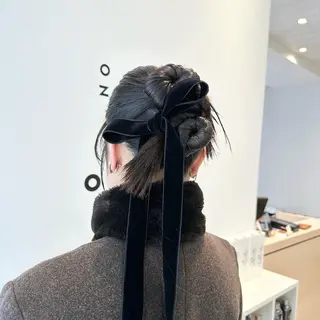 ロング ヘアアレンジ octo所属・梅澤 杏菜のヘアスタイル