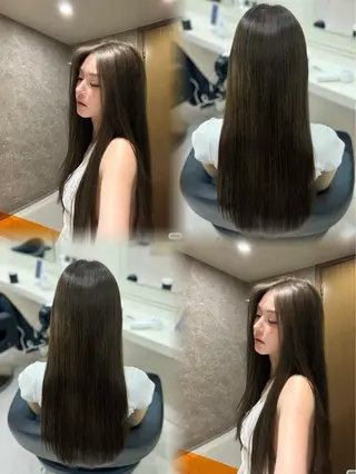 ロング カラー 🤍韓国大人っぽ ベージュMAI🤍のヘアスタイル