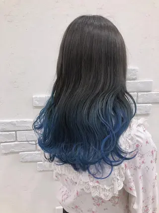 セミロング 太白区白髪ぼかし/ ボブカット/千葉達人のヘアスタイル