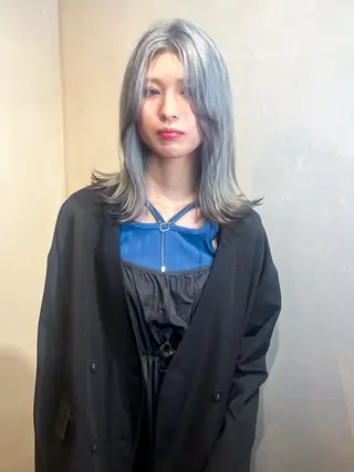 ミディアム カラー Aya/四条烏丸/ インナーカラーのヘアスタイル