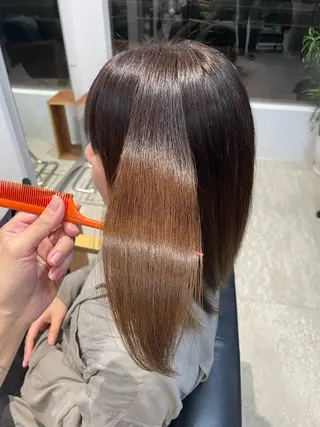 セミロング 播磨茜/谷町四丁目/ Le'a/スパニストのヘアスタイル