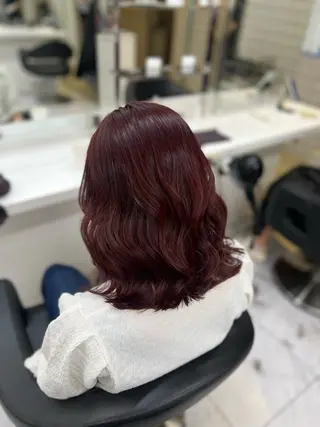 ミディアム カラー 韓国レイヤーカット /REIのヘアスタイル