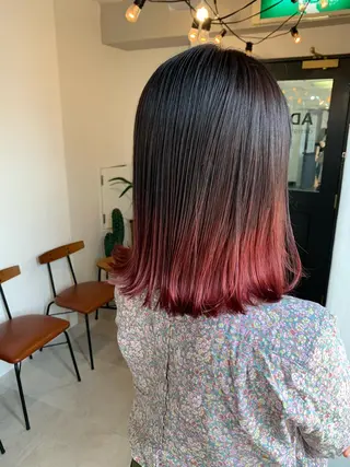 ミディアム FRAME+spa&hair roomなんば駅前店所属・🌸MAYU🌸 ハイトーン➕レイヤーのヘアスタイル