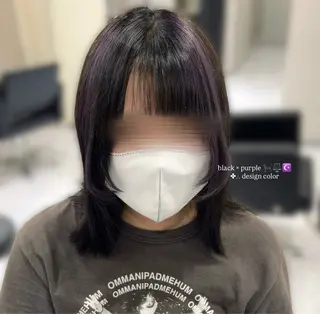 ミディアム カラー 透明感カラー🪼🩵 𝐑𝐢𝐧のヘアスタイル