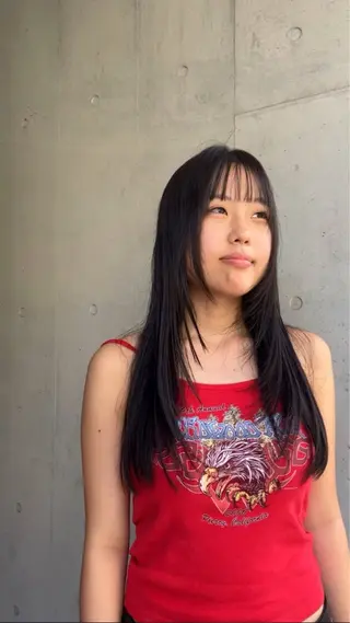 ロング ラフィスヘアー オウスケのヘアスタイル