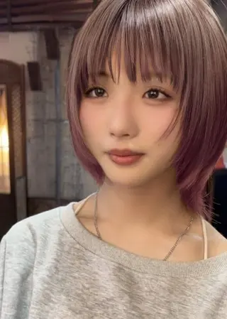 ショート カラー sinistra シニストラ　足利山下店所属・足利💗夜9受付可能 原宿シニストラ表参道のヘアスタイル