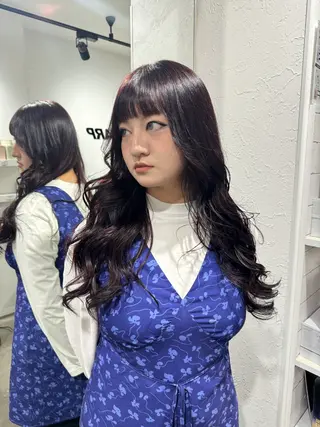 ロング カラー ハイトーン/レイヤー /艶カラー🎀のヘアスタイル