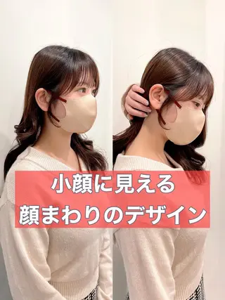 ロング 🌹ハッシュカット、 レイヤー韓国ヘア🌹のヘアスタイル