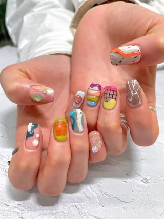 ネイル OKIKA所属・【OKIKA】 らん🦖🌈🧡のマツエク・マツパデザイン