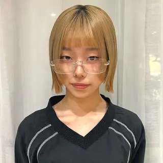 ショート カラー ボブレイヤー/ ブリーチ/miyuuのヘアスタイル