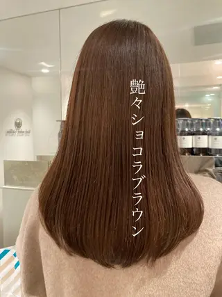 セミロング ヘアアレンジ オリーブ透明感カラー 表参道/MIKUのヘアスタイル