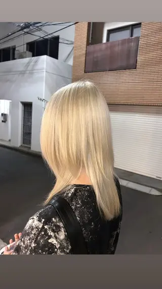 カラー 💙寒色カラー/ ブリーチ🩵hanaのヘアスタイル