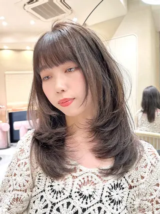 セミロング カラー レイヤーカット/ボブ /縮毛矯正✨大輝のヘアスタイル