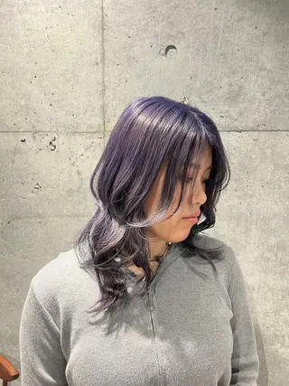 ミディアム 透明感カラー/ベージ ュ/HIKARU🌿のヘアスタイル