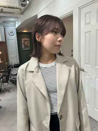 ショート カラー レイヤーボブ/ 艶カラー/サナ🌼のヘアスタイル