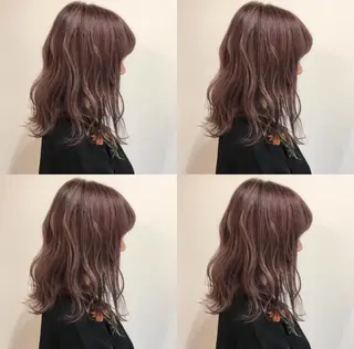 ミディアム カラー ワタベ ハヤト/ トップデザイナーのヘアスタイル