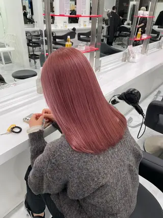 カラー girlな暖色ヘア 🪽🫧ハルナ🎀のヘアスタイル