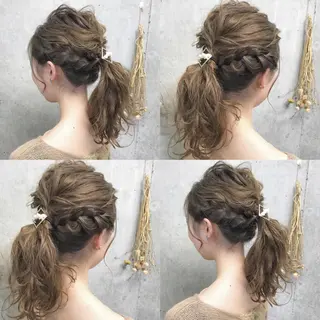 ロング カラー ヘアアレンジ clan所属・Satsuki ✂︎♡のヘアスタイル