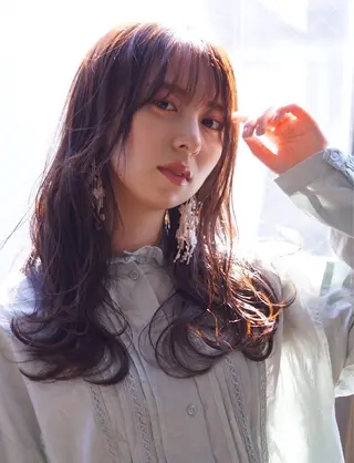 ロング カラー ヘアー.ネイル二刀流 misa🫧のヘアスタイル