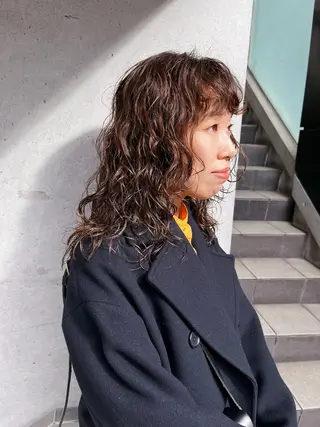 ロング パーマ くせ毛カットとパーマ /美容室難民の方是非のヘアスタイル