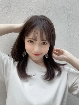 セミロング モテ髪🤍こなれヘア 藤山裕大のヘアスタイル