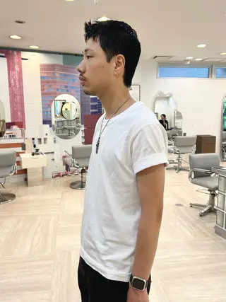 ショート メンズ 海/ボブ /パーマのヘアスタイル