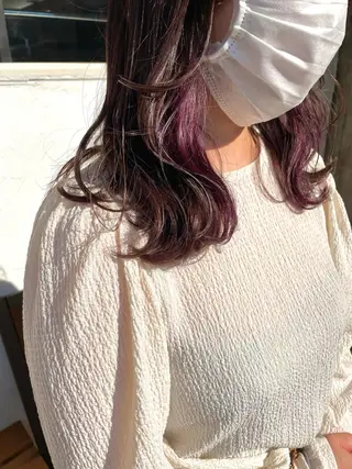 セミロング カラー 後藤 陽花子のヘアスタイル