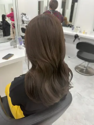 ロング カラー パーマ ヘアアレンジ メンズ キッズ ♥️韓国ヘア レイヤー♥️ゆりのヘアスタイル