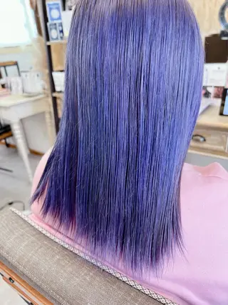 ミディアム カラー hair works raptureのヘアスタイル