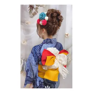 ロング ヘアアレンジ ヘアアンドメイクムタ 新居のヘアスタイル