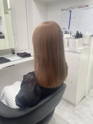 カラー 韓国風赤み消し🌱 透明感カラー🌱上野のヘアスタイル