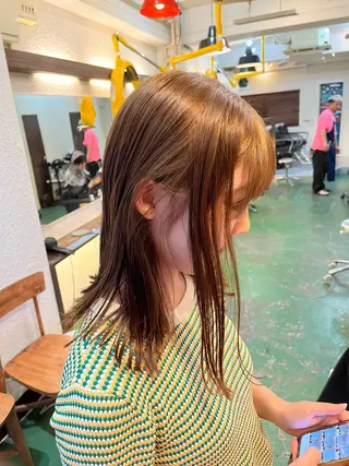 ミディアム カラー GO TODAY SHAiRE SALON 原宿本店所属・ボブ/レイヤー/ ハッシュカット/河内のヘアスタイル