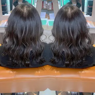 ミディアム カラー 韓国🇰🇷 ✂︎hair 内田愛のヘアスタイル