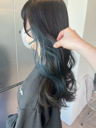 ロング カラー ヘアアレンジ Aloa透明感ヘア ♡kanami♡のヘアスタイル