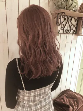 セミロング カラー Noe心斎橋所属・Noe心斎橋 堀田 朋宏のヘアスタイル