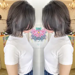 ミディアム カラー grand juteのヘアスタイル