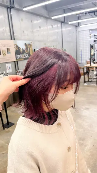 ミディアム カラー 🎀かわいいhair 🎀みおのヘアスタイル