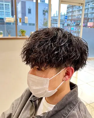 パーマ メンズ 美髪縮毛矯正/曲がる 縮毛矯正/佐野友尉のヘアスタイル