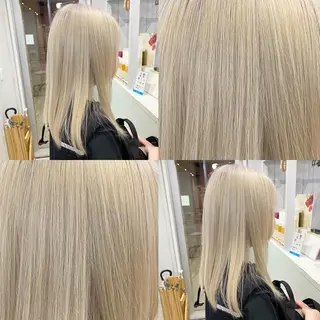 ミディアム カラー ハイトーン💫 エクステ💫maiのヘアスタイル