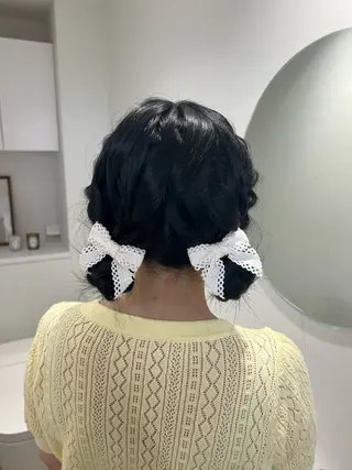 ヘアアレンジ アレンジ/ブラウン カラー HARU🕯のヘアスタイル