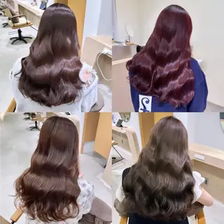 カラー ロング ulu名古屋栄所属・落合しほ/韓国ヘア/ 髪質改善/縮毛矯正のヘアスタイル