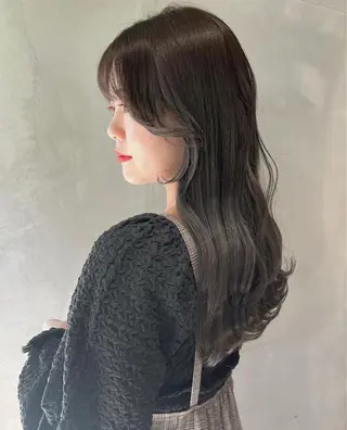 ロング カラー 韓国ヘア/耳ツボジュ エリー♡ayumuのヘアスタイル