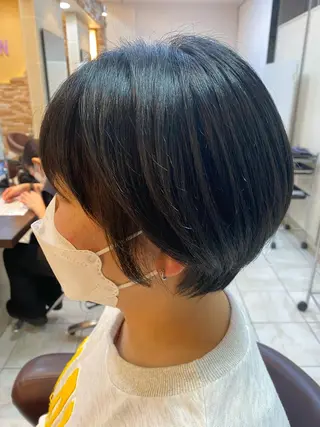 ショート ⭐️透明感カラー/ パーマ⭐️宮野翔のヘアスタイル