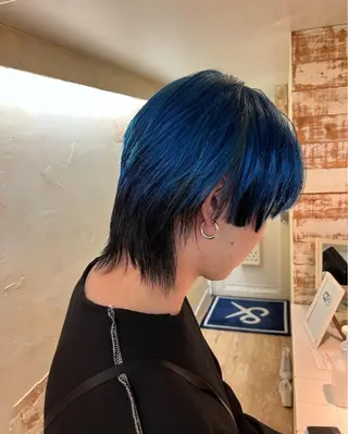 ミディアム メンズ 退色まで透明感ある ダブルカラー/リクのヘアスタイル